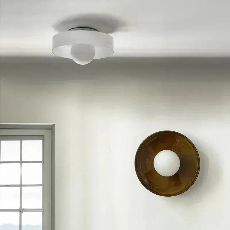 Glazen Plafondlamp Scandinavische Stijl Groen Geel Wit - Sfeervolle Verlichting voor Woonkamer Slaapkamer