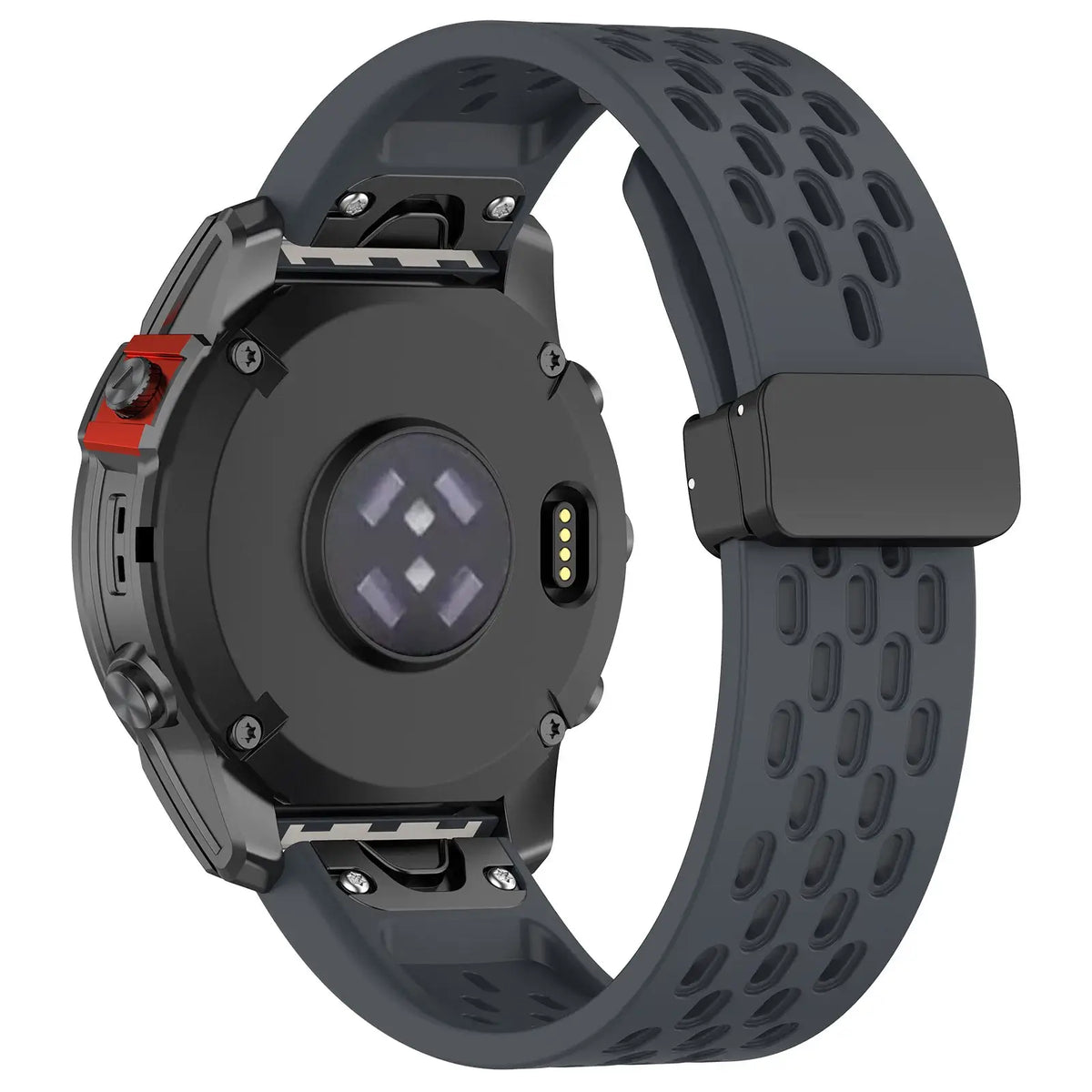 Siliconen Smartwatchband Ademend QuickFit Sport Polsband Vervanging 20mm 22mm 26mm Horloge Accessoire