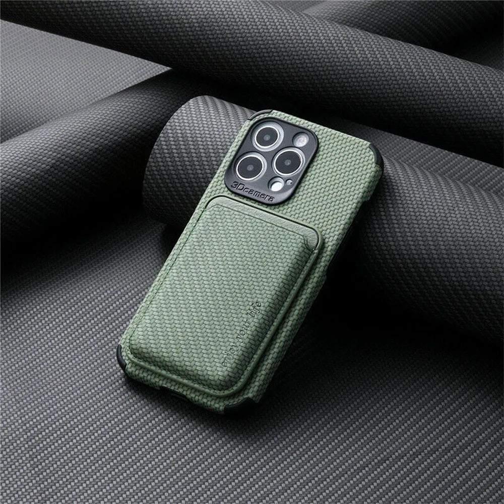 Magnetische Portemonnee Case voor iPhone - Minimalistische Telefoonhoes met Kaarthouder