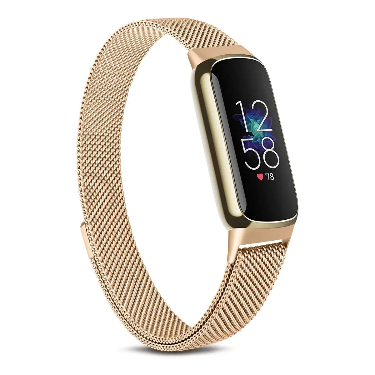 Magnetische Smartwatch Band RVS Mesh Verstelbaar Horloge Bandje Polsband voor Fitness Tracker Sporthorloge