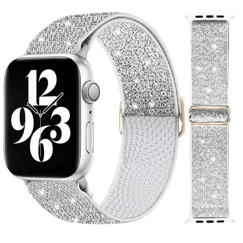 Elastische Nylon Smartwatchband Verwisselbaar Polsbandje Comfortabel Duurzaam Design Sportief Actief