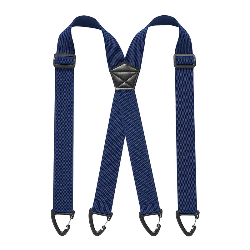 Verstelbare Bretels Heren X-Rug Y-Vorm Elastisch 3,5cm Breed Metalen Clips Werkkleding Casual Formeel