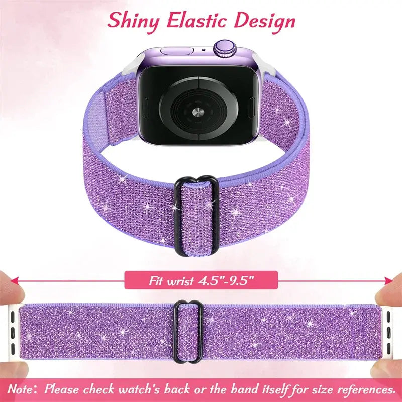 Elastische Nylon Smartwatchband Verwisselbaar Polsbandje Comfortabel Duurzaam Design Sportief Actief