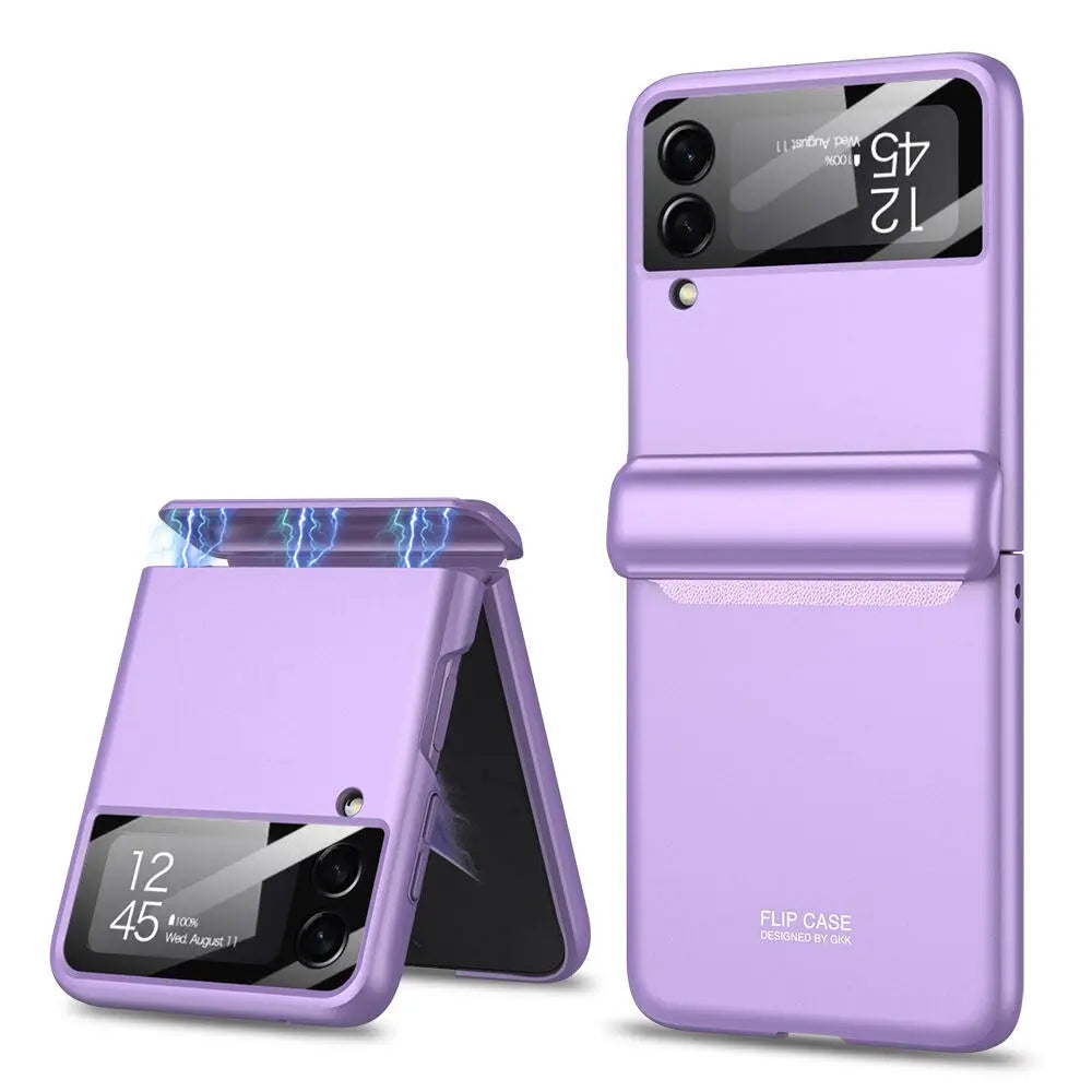 Beschermhoes Samsung Galaxy Z Flip 4 met Draadloos Laden Valbestendig Flexibel Design Duurzame Telefoonhoes
