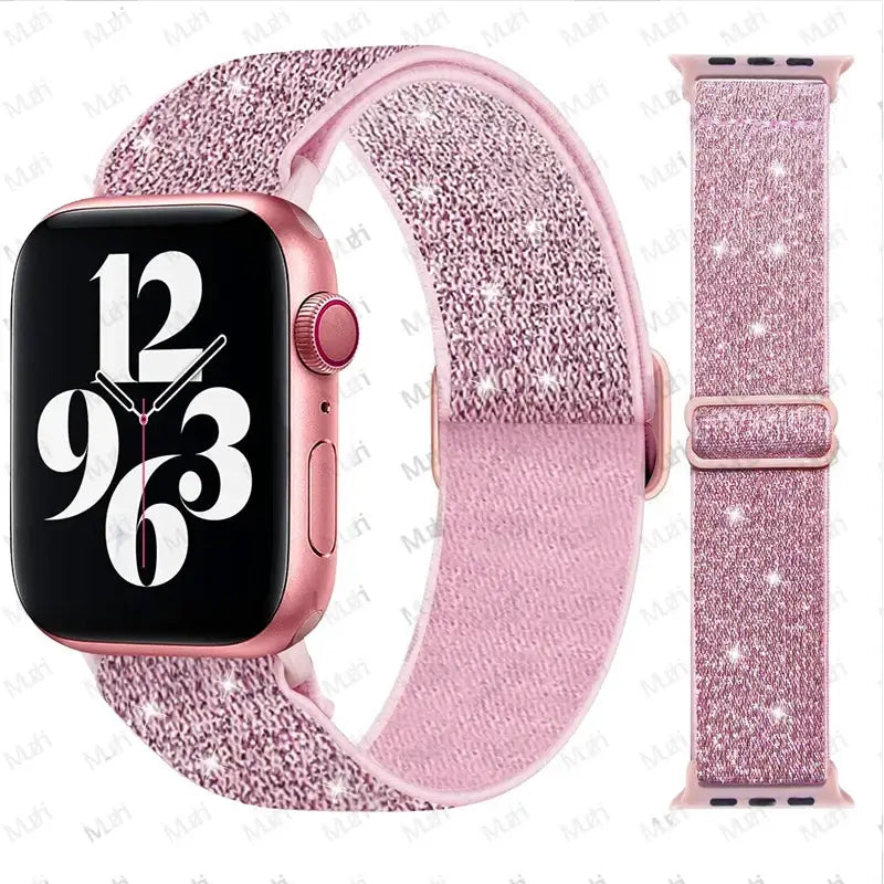 Elastische Nylon Smartwatchband Verwisselbaar Polsbandje Comfortabel Duurzaam Design Sportief Actief