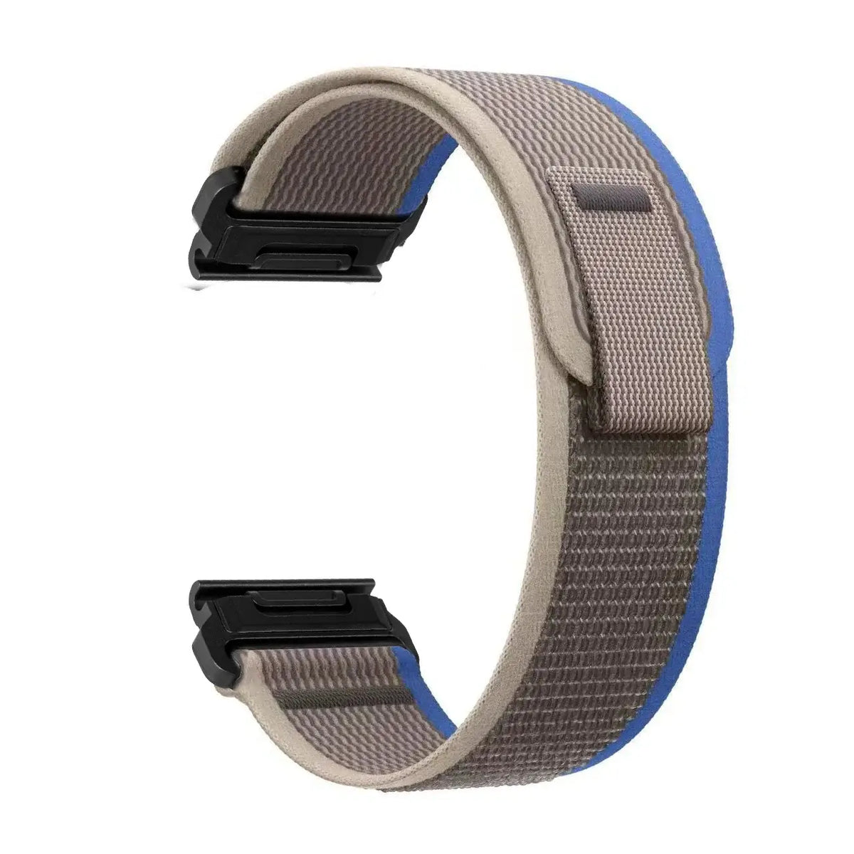 Verstelbare Nylon Sportband voor Smartwatch - Ademend Klittenband Polsbandje 20mm 22mm 26mm Fitnesstracker