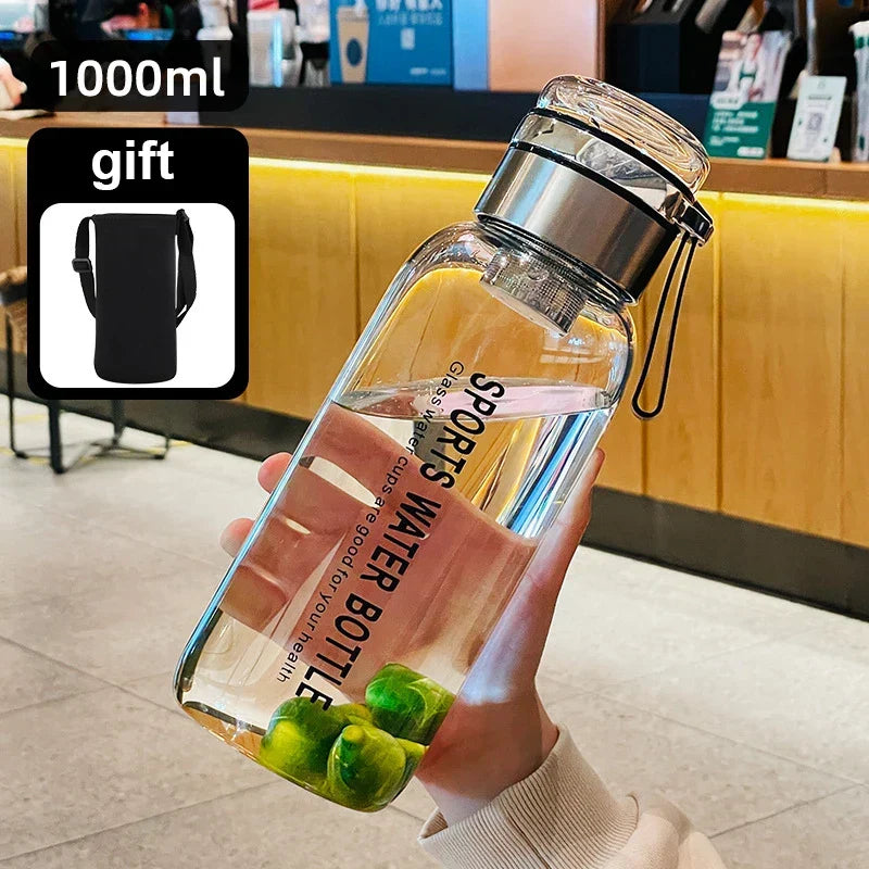 Grote Waterkan 2 Liter Transparant - Praktische Drinkfles voor Melk, Sap & Water