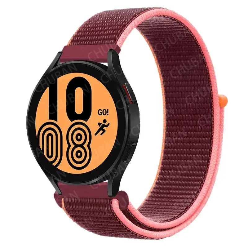 Nylon Sportband Smartwatch 20mm 22mm Ademend Lichtgewicht Loop Polsband Verstelbaar Training Fitness