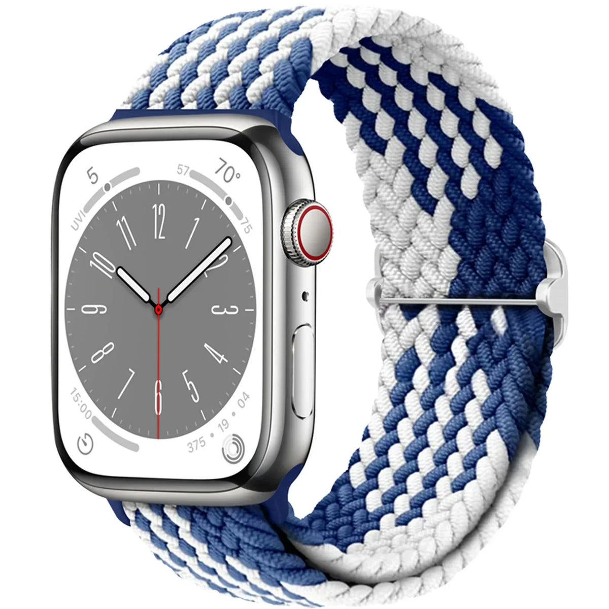 Elastische Gevlochten Smartwatch Bandje Nylon 38mm-49mm Verstelbaar Ademend Sportband voor Apple Watch