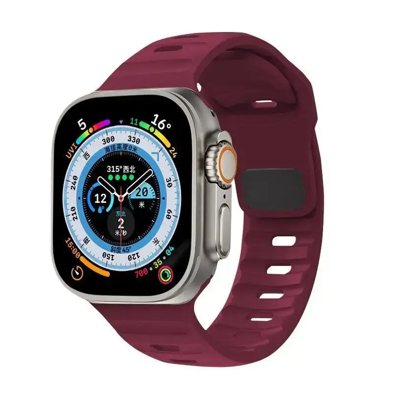 Siliconen Smartwatch Bandje Zachte Pasvorm Verstelbaar Waterdicht Sport Casual Dagelijks Gebruik Horloge