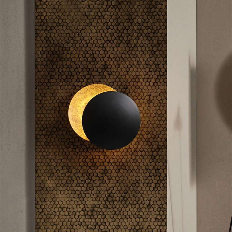 LED Wandlamp Eclipse Effect Wit Modern Design Sfeerverlichting Woonkamer