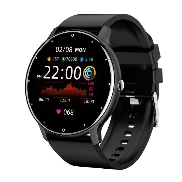 Ultraslanke Smartwatch Fitness Tracker Hartslagmeter Stappenteller Waterdicht IP67 Sport Horloge Activiteit