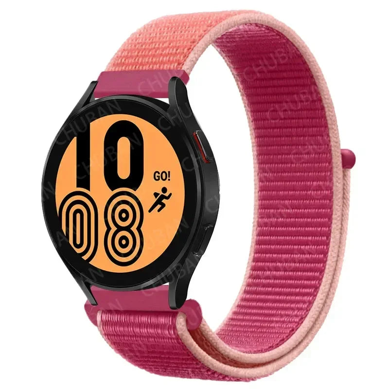 Nylon Sportband Smartwatch 20mm 22mm Ademend Lichtgewicht Loop Polsband Verstelbaar Training Fitness