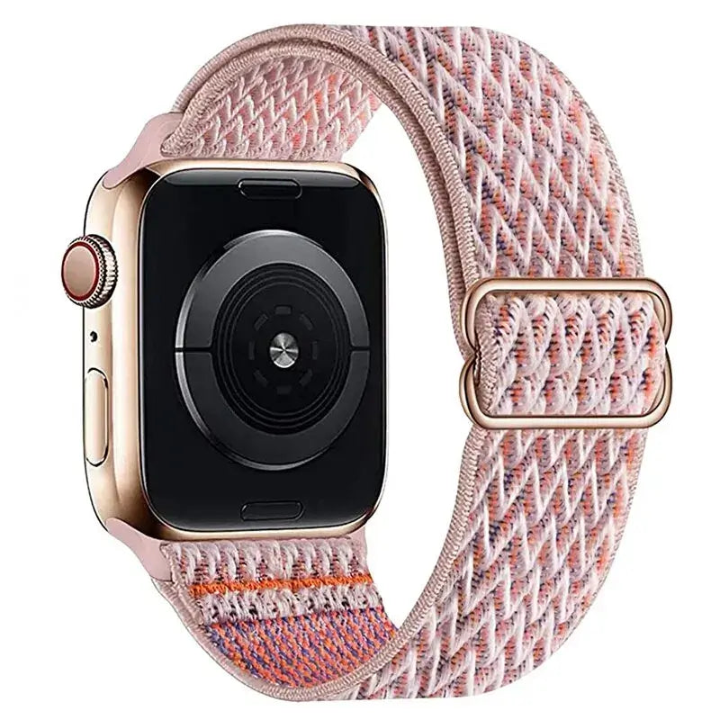 Elastische Nylon Smartwatchband Verwisselbaar Polsbandje Comfortabel Duurzaam Design Sportief Actief