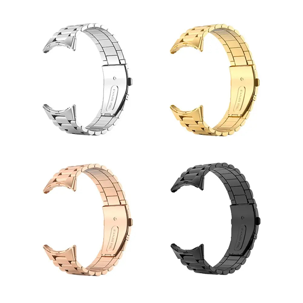 Roestvrijstalen Horlogeband Voor Smartwatch 41mm 45mm Premium Metalen Bandje Verstelbaar Stijlvol Polsband
