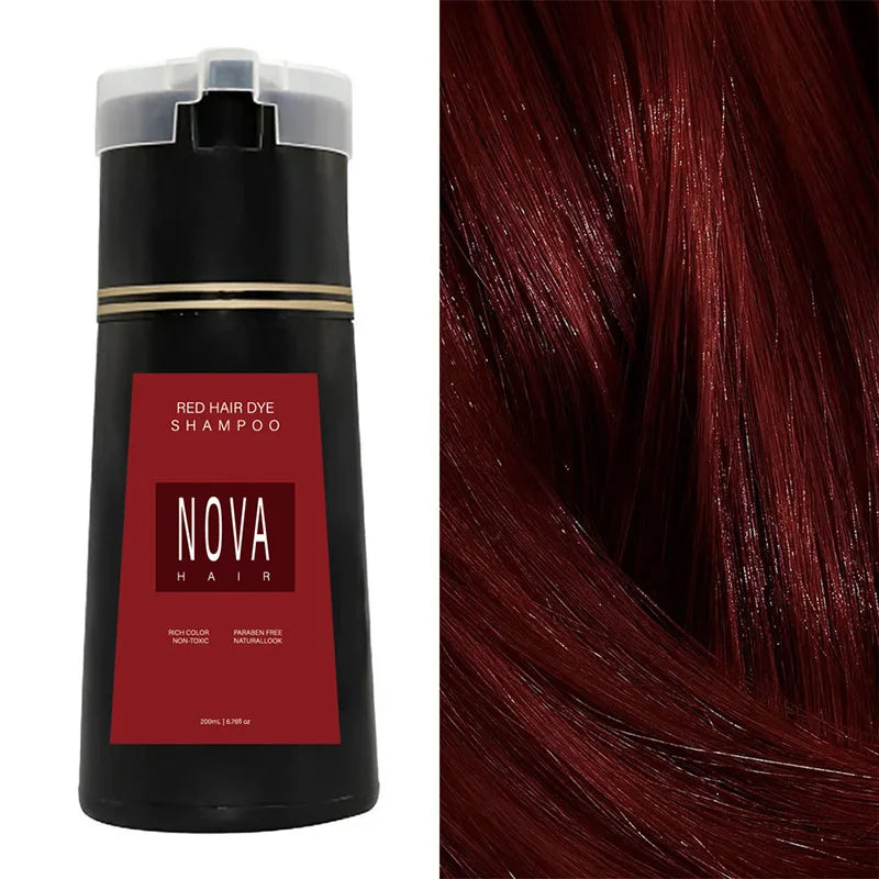 Kleurshampoo 200 ml voor Natuurlijk Uitziend Haar - Snelle Verzorging en Kleur in Één Stap