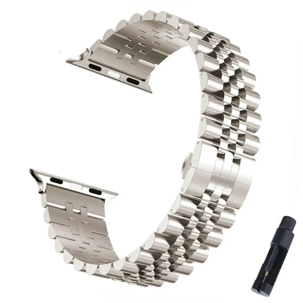 Roestvrijstalen Smartwatch Bandje Verstelbaar Metalen Polsband Universeel Elegant Design Horlogeband