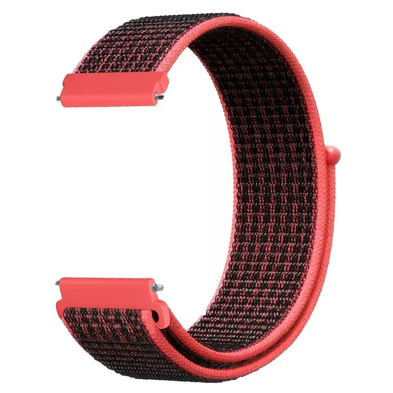 Verstelbare Nylon Sportband voor Smartwatch 20mm 22mm Ademend Polsband Sporthorloge Lichtgewicht Fitness