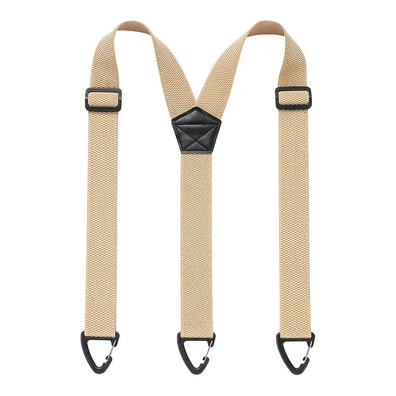 Verstelbare Bretels Heren X-Rug Y-Vorm Elastisch 3,5cm Breed Metalen Clips Werkkleding Casual Formeel