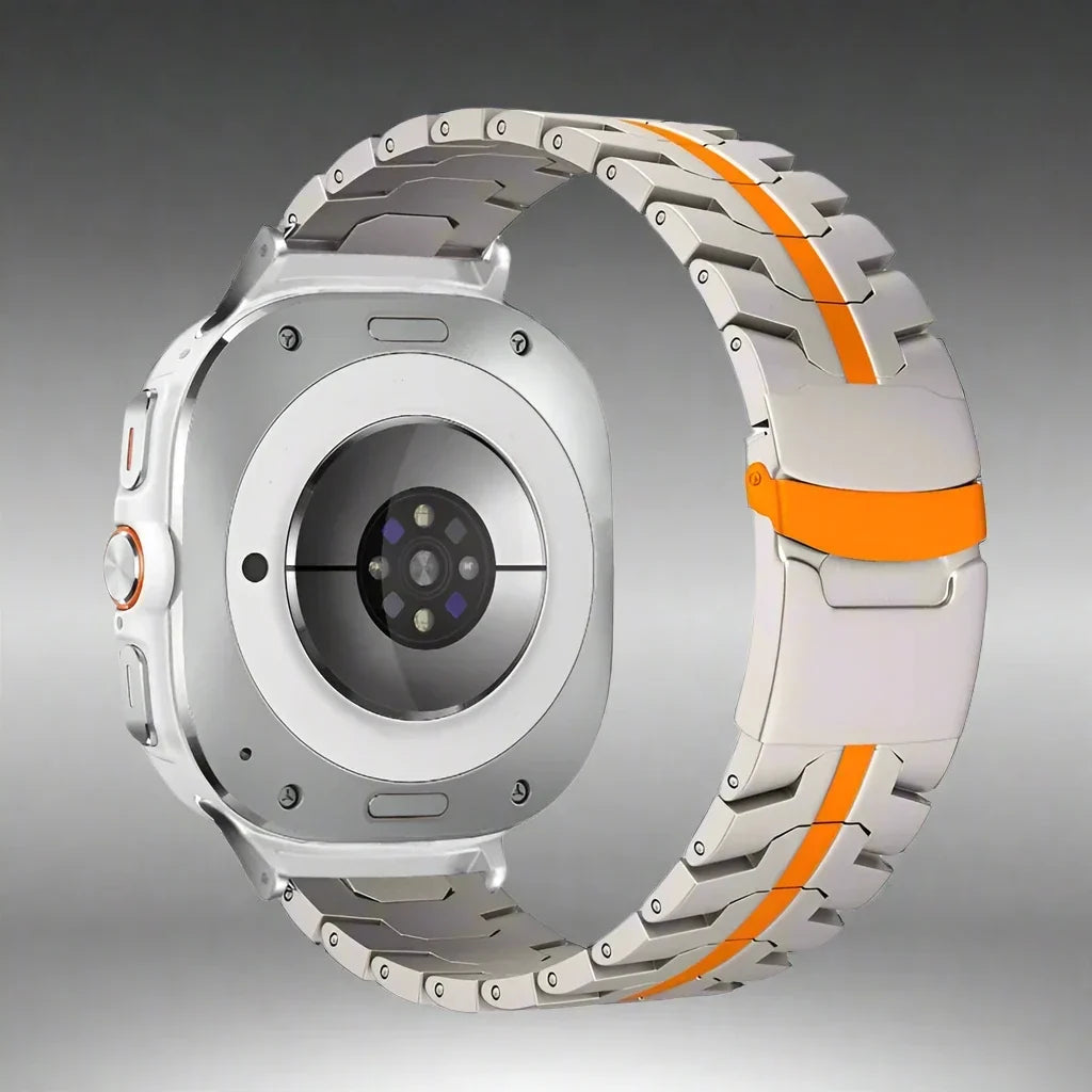 Titanium Horlogeband voor Smartwatch 47mm Geventileerd Verstelbaar met Snelsluiting Premium Polsband Sportief