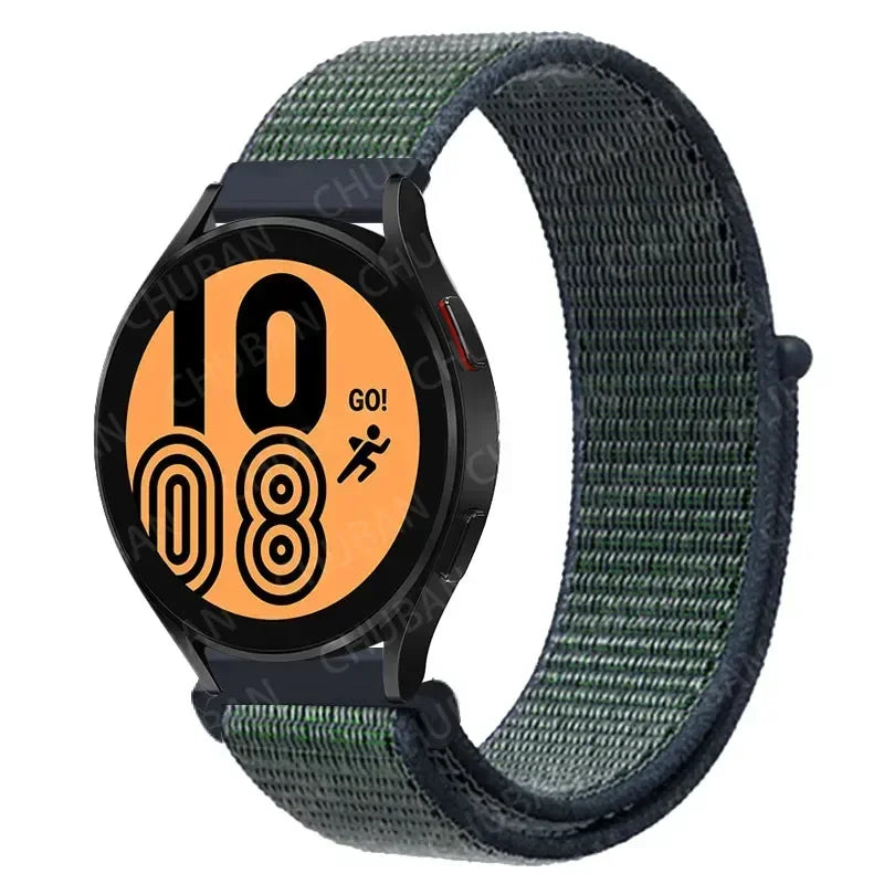 Nylon Sportband Smartwatch 20mm 22mm Ademend Lichtgewicht Loop Polsband Verstelbaar Training Fitness