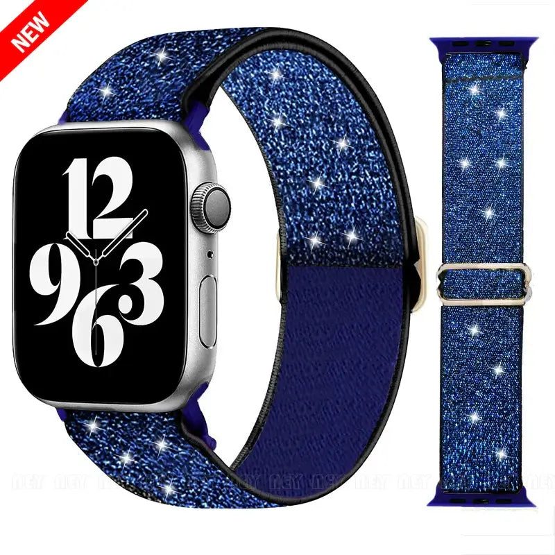 Elastische Nylon Smartwatchband Verwisselbaar Polsbandje Comfortabel Duurzaam Design Sportief Actief