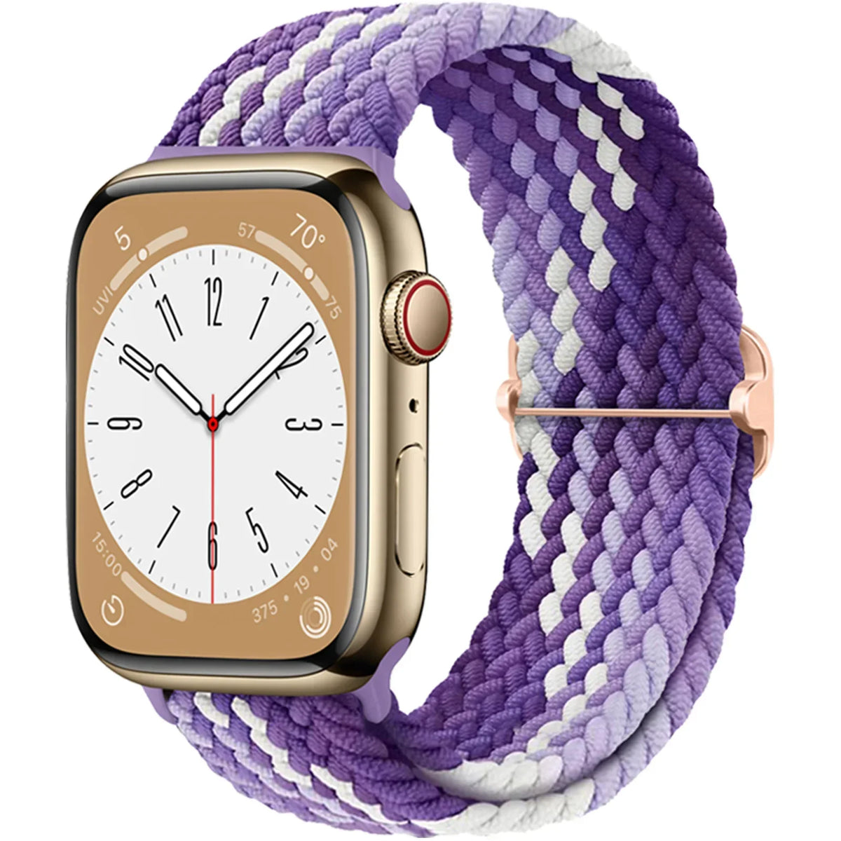 Elastische Gevlochten Smartwatch Bandje Nylon 38mm-49mm Verstelbaar Ademend Sportband voor Apple Watch