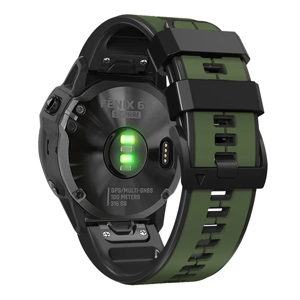 Siliconen Horlogeband met Snelsluiting 22mm 26mm Smartwatch Polsband Sportarmband Comfortabel Waterbestendig