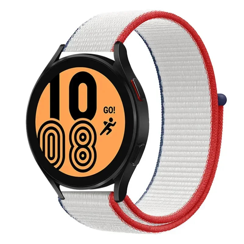 Nylon Sportband Smartwatch 20mm 22mm Ademend Lichtgewicht Loop Polsband Verstelbaar Training Fitness