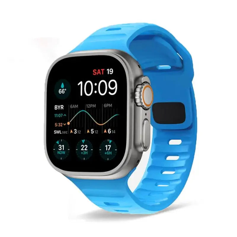 Siliconen Smartwatch Bandje Zachte Pasvorm Verstelbaar Waterdicht Sport Casual Dagelijks Gebruik Horloge