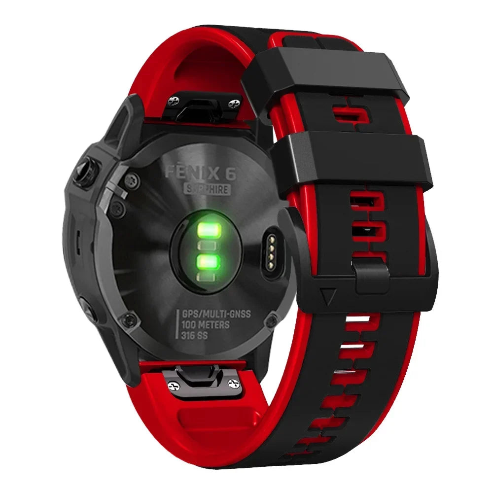 Siliconen Horlogeband met Snelsluiting 22mm 26mm Smartwatch Polsband Sportarmband Comfortabel Waterbestendig