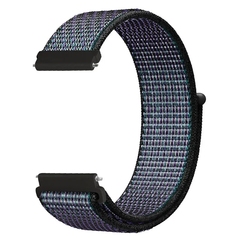 Verstelbare Nylon Sportband voor Smartwatch 20mm 22mm Ademend Polsband Sporthorloge Lichtgewicht Fitness