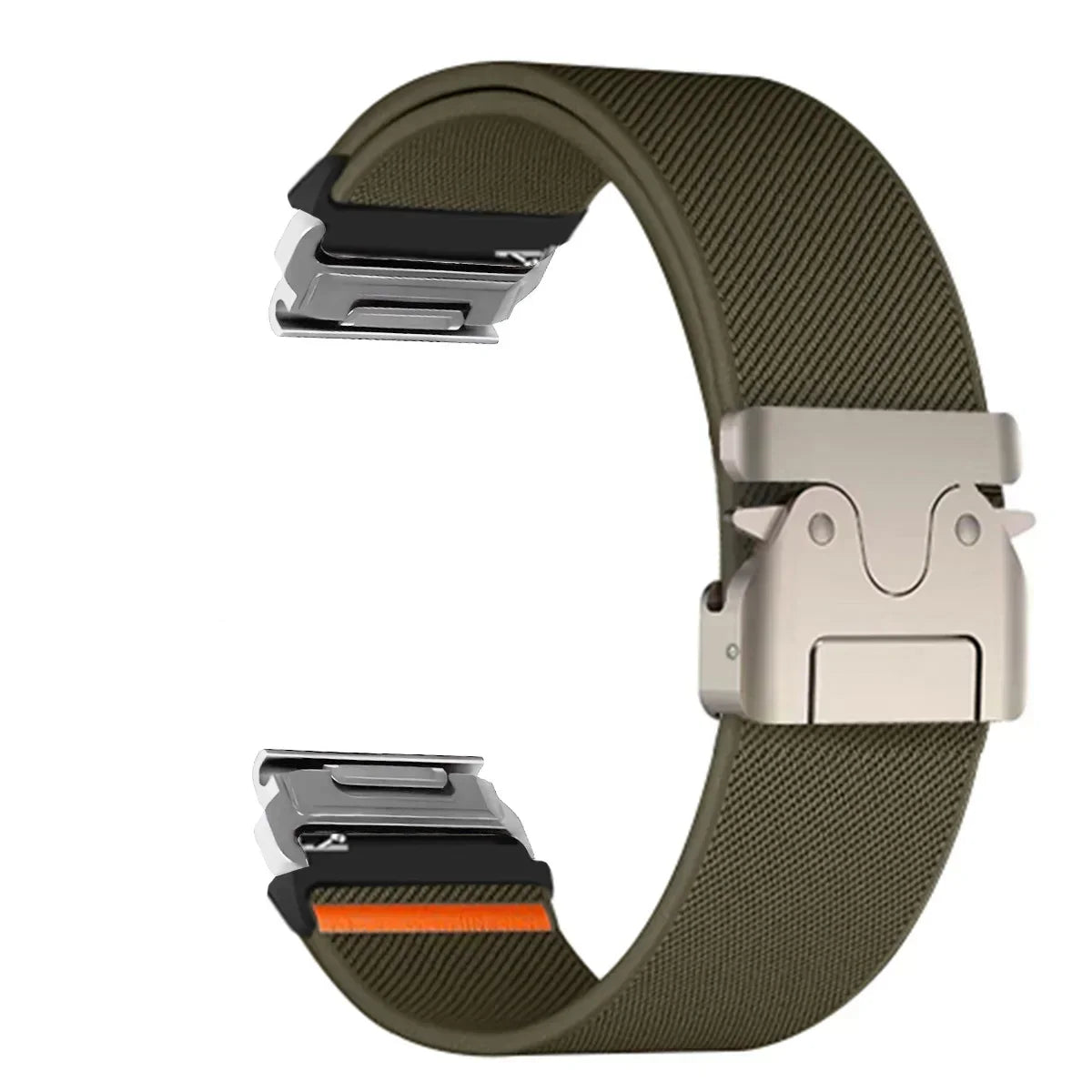 Nylon Smartwatch Bandje 22-26mm Militair Design Verstelbaar Unisex Polsband Sportief Universeel Compatibel