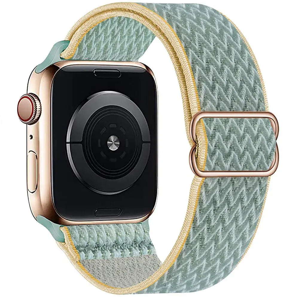 Elastische Nylon Smartwatchband Verwisselbaar Polsbandje Comfortabel Duurzaam Design Sportief Actief