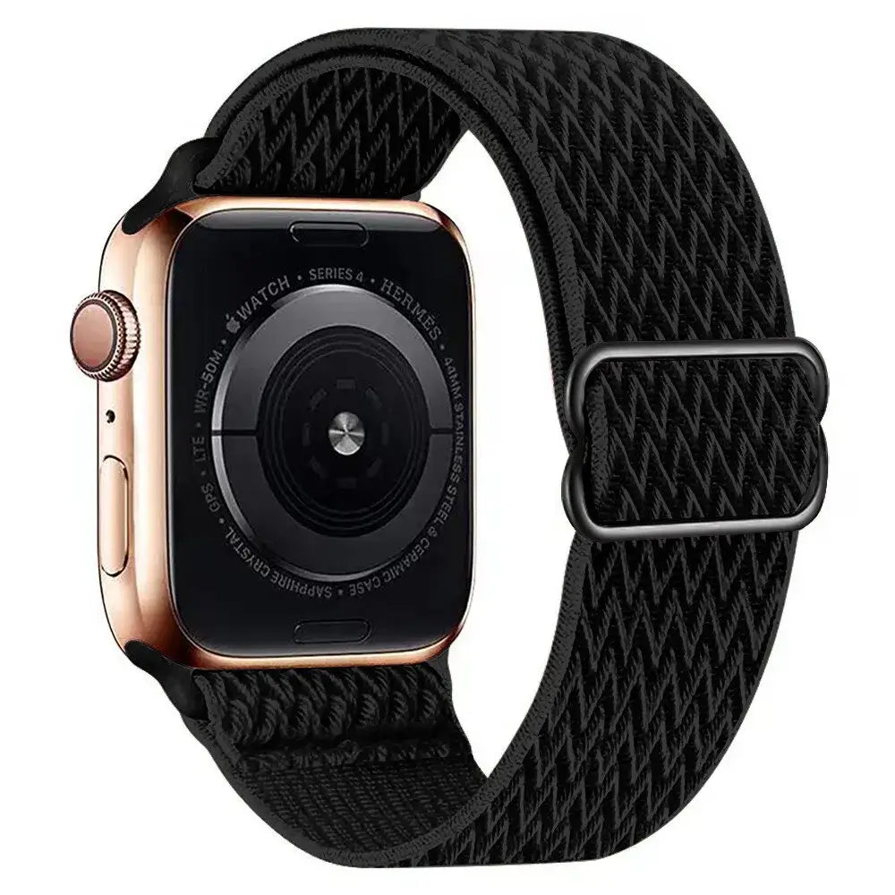 Elastische Nylon Smartwatchband Verwisselbaar Polsbandje Comfortabel Duurzaam Design Sportief Actief