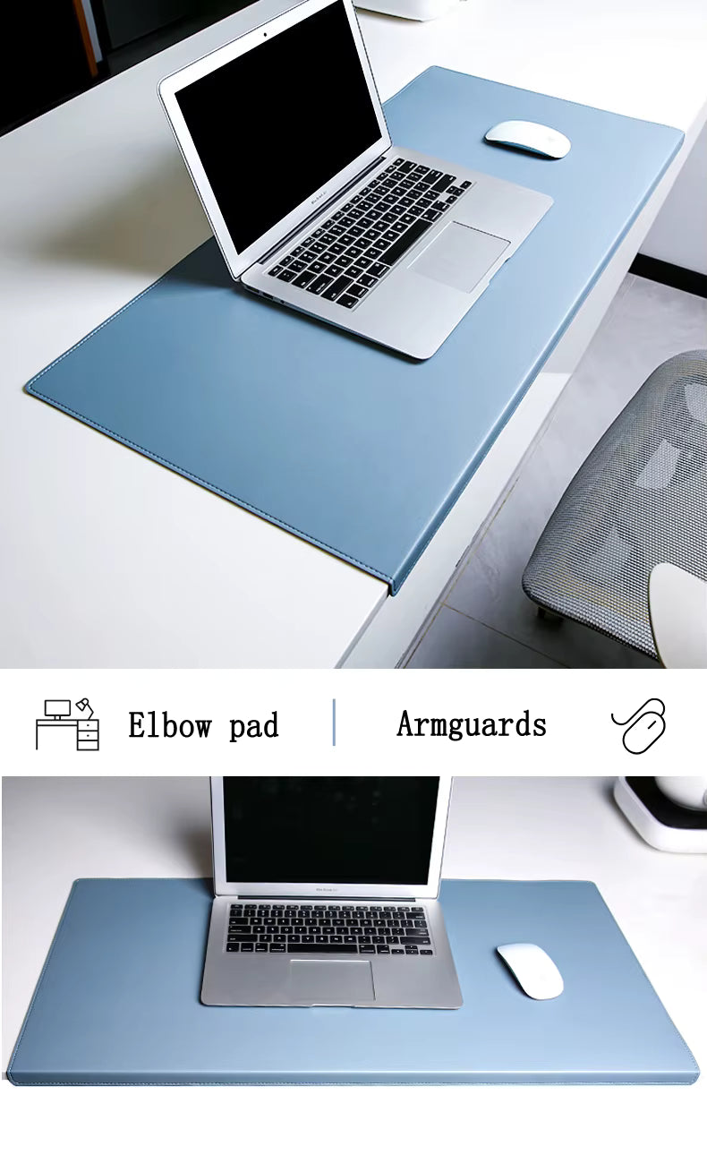 Ergonomische Bureaumat met Polssteun 60-90cm - Antislip Kunstleren Deskpad voor Gaming & Thuiswerken