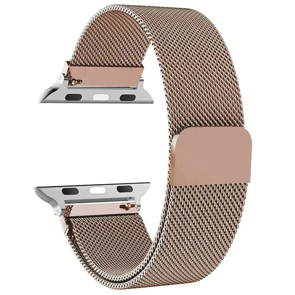 Magnetische Horlogeband Roestvrij Staal Mesh Verstelbaar Polsbandje Smartwatch Accessoire 38-49mm Universeel