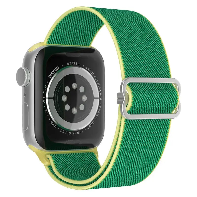 Elastische Nylon Smartwatchband Verwisselbaar Polsbandje Comfortabel Duurzaam Design Sportief Actief