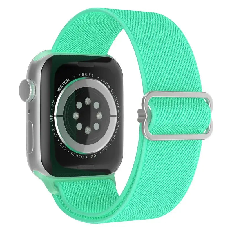 Elastische Nylon Smartwatchband Verwisselbaar Polsbandje Comfortabel Duurzaam Design Sportief Actief