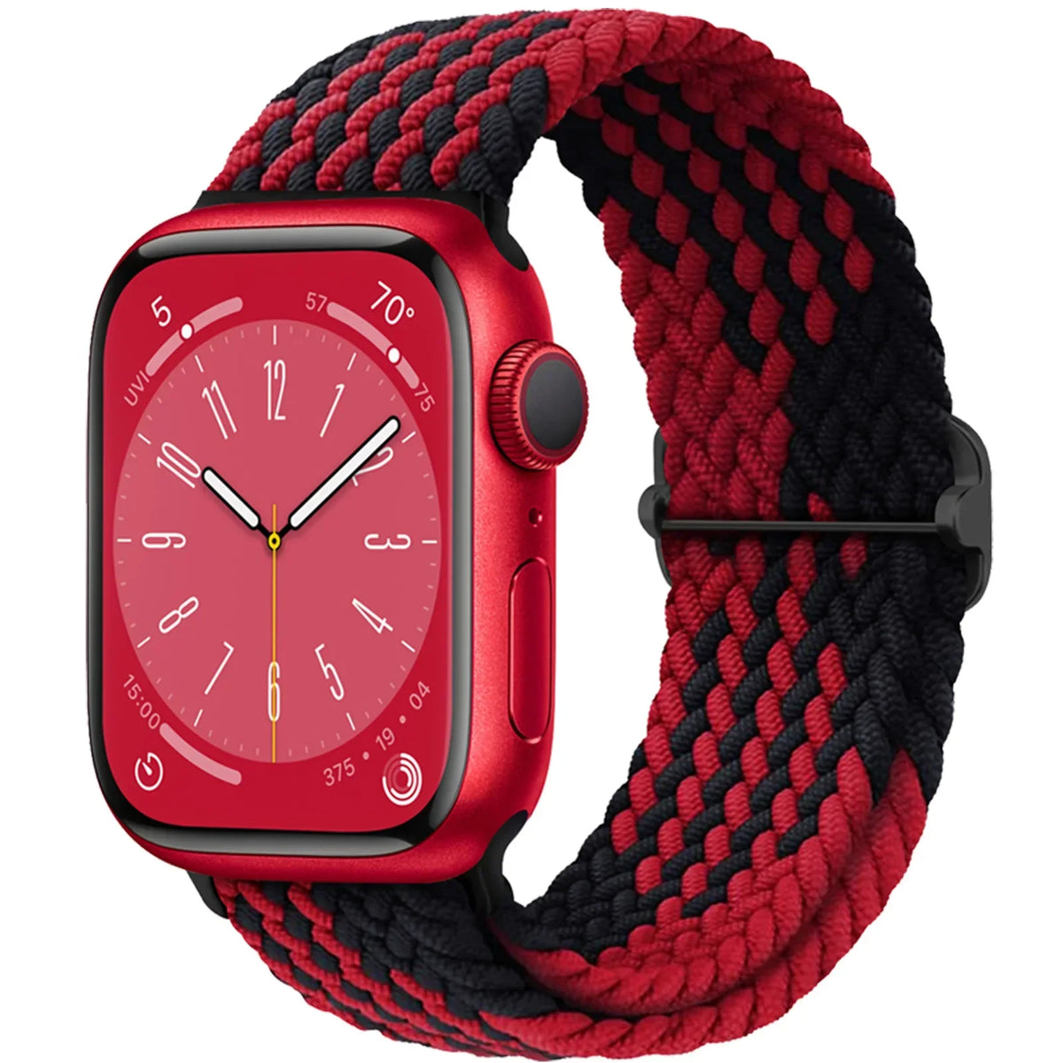 Elastische Gevlochten Smartwatch Bandje Nylon 38mm-49mm Verstelbaar Ademend Sportband voor Apple Watch