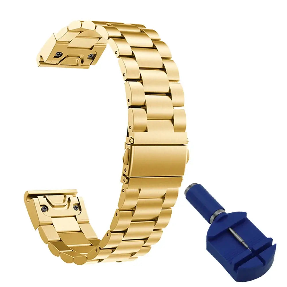 Roestvrijstalen Smartwatch Bandje met QuickFit Systeem 20mm 22mm 26mm Goud Zilver Zwart Polsband Horloge