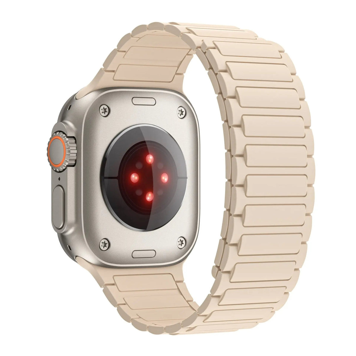 Magnetische Siliconen Horlogeband voor Smartwatch 38-49mm Verstelbaar Ademend Sportbandje Universeel Compatibel