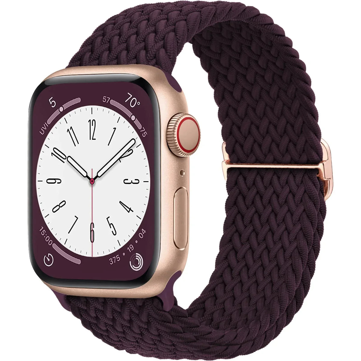 Elastische Gevlochten Smartwatch Bandje Nylon 38mm-49mm Verstelbaar Ademend Sportband voor Apple Watch