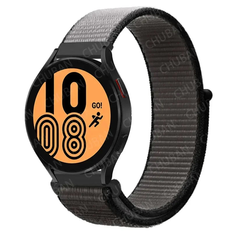 Nylon Sportband Smartwatch 20mm 22mm Ademend Lichtgewicht Loop Polsband Verstelbaar Training Fitness