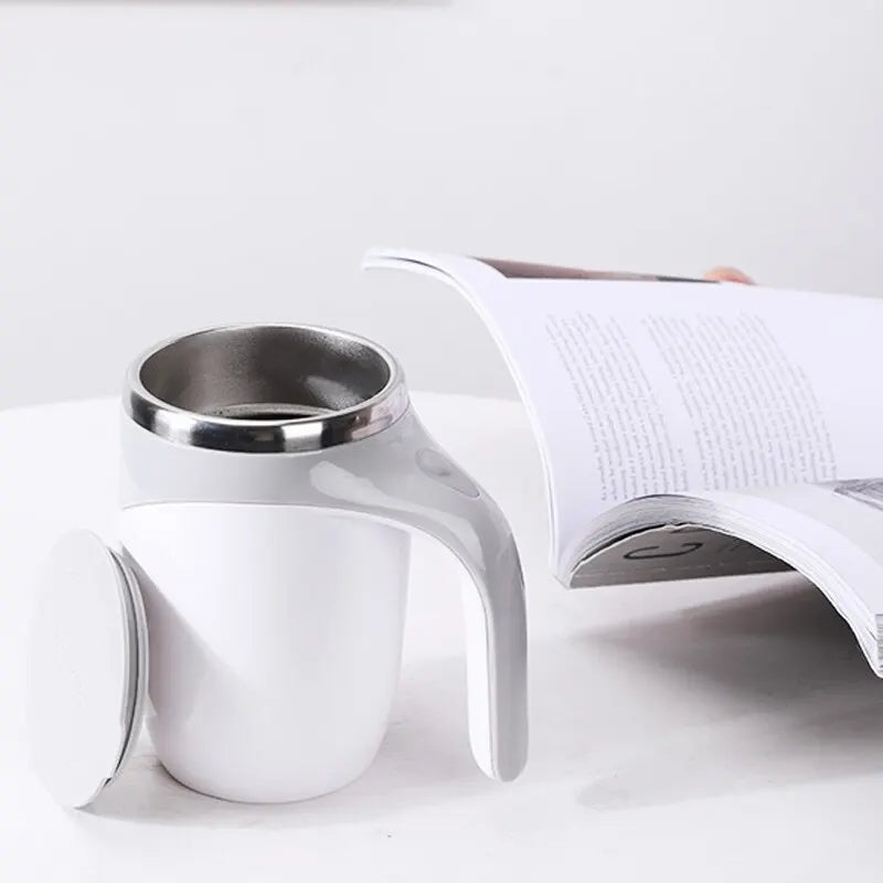Zelfroerende Thermosbeker 400ml - Automatisch Mixende Reisbeker met Verwarmfunctie