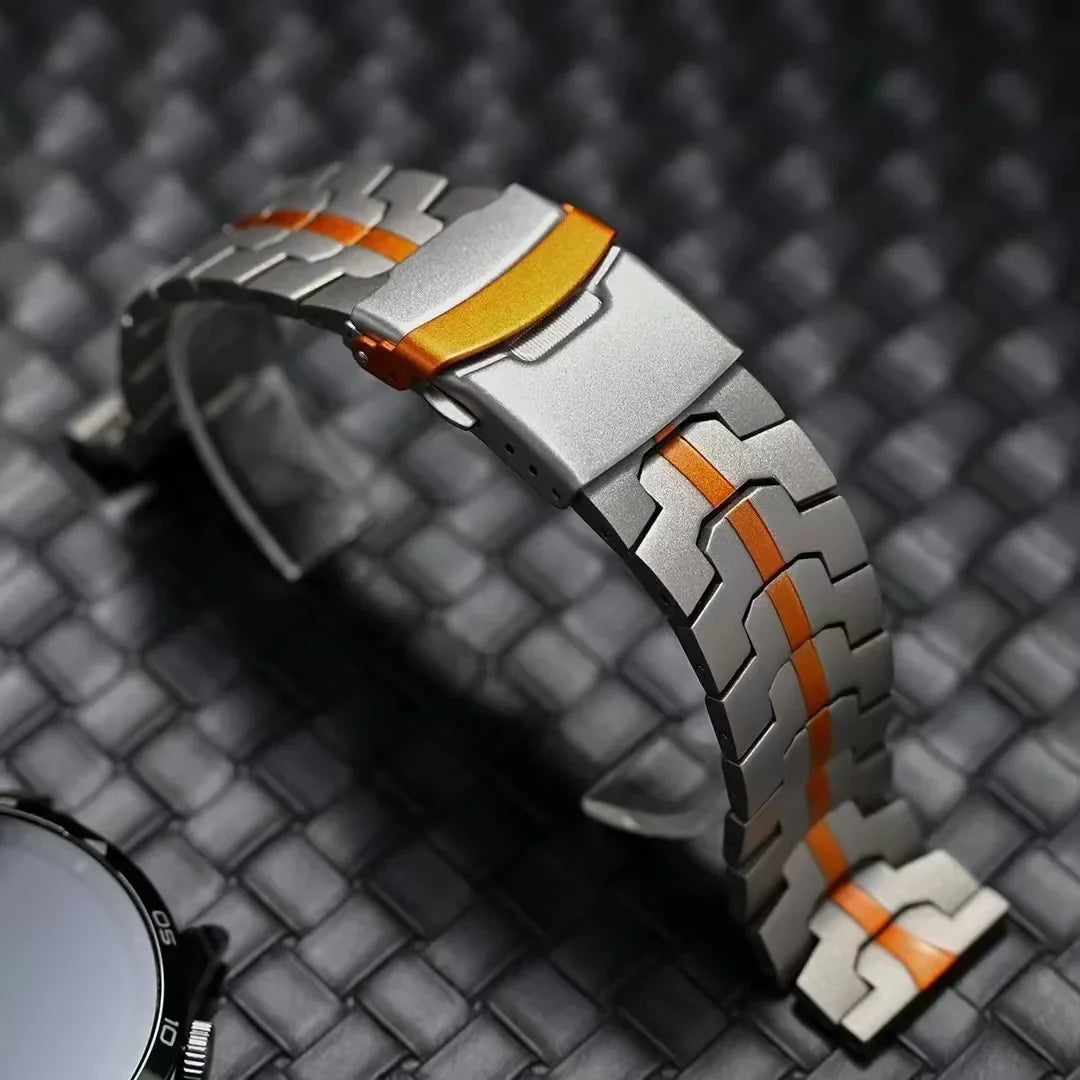Titanium Horlogeband voor Smartwatch 47mm Geventileerd Verstelbaar met Snelsluiting Premium Polsband Sportief
