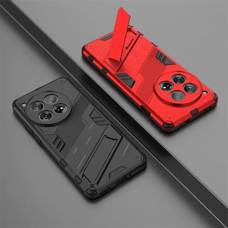 Schokbestendige Telefoonhoes met Standaard voor OnePlus 15 13 12 11 10 Nord Zwart Blauw Groen Rood Bescherming