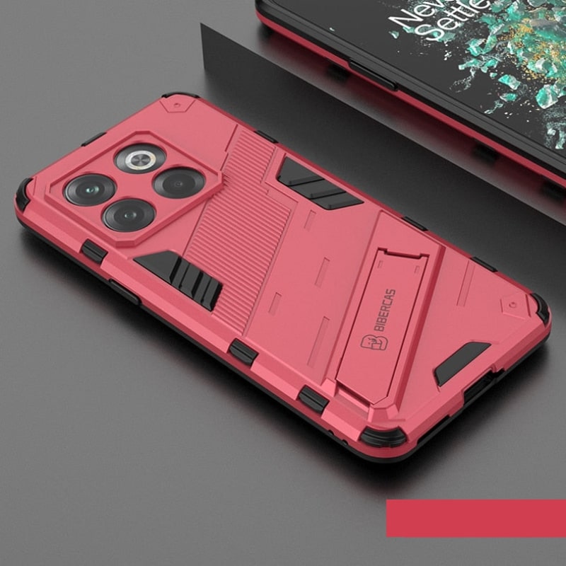 Schokbestendige Telefoonhoes met Standaard voor OnePlus 15 13 12 11 10 Nord Zwart Blauw Groen Rood Bescherming