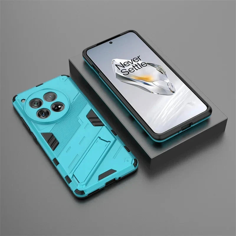 Schokbestendige Telefoonhoes met Standaard voor OnePlus 15 13 12 11 10 Nord Zwart Blauw Groen Rood Bescherming