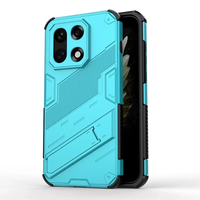 Schokbestendige Telefoonhoes met Standaard voor OnePlus 15 13 12 11 10 Nord Zwart Blauw Groen Rood Bescherming